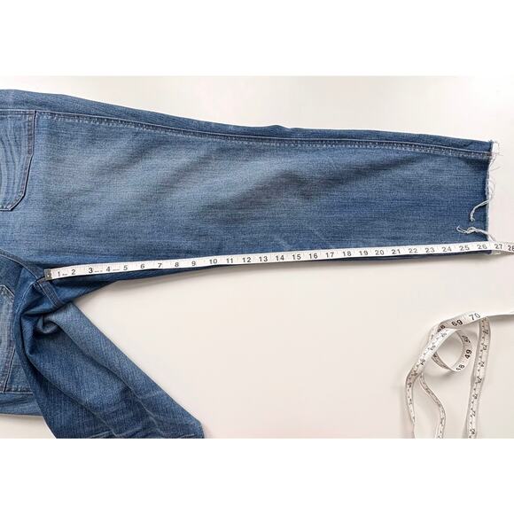 Madewell Raw Hem Overalls Size XL Denim Boho Artsy Homestead Country Farmer - Picture 15 of 16